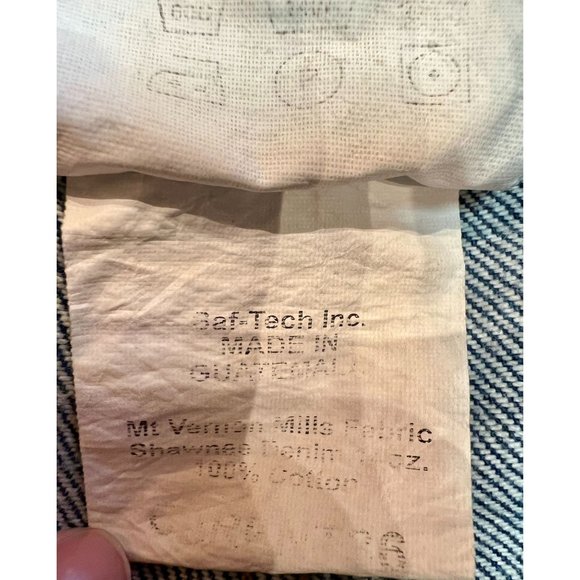 Saf-Tech Flame Resistant Carpenter Jeans HRC2 Blue Straight Leg Cotton 36x30 EUC - Picture 12 of 16